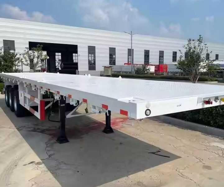 مقطورة سطح مستوٍ 20/40 قدماً للبيع