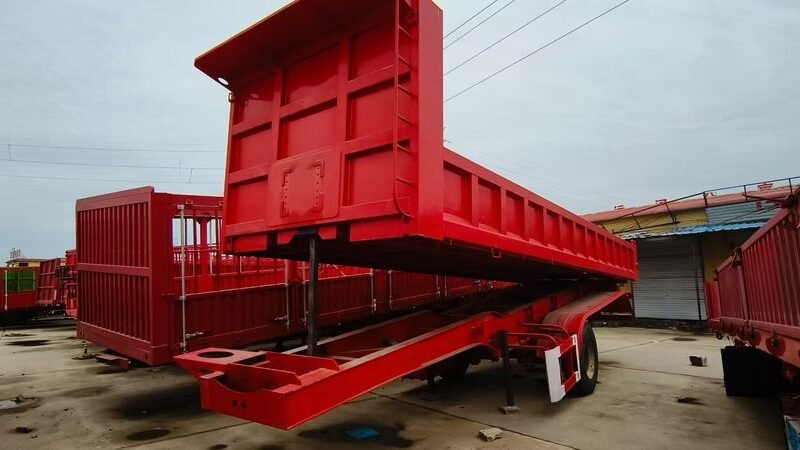 مقطورة قلابة بهيكل على شكل حرف U